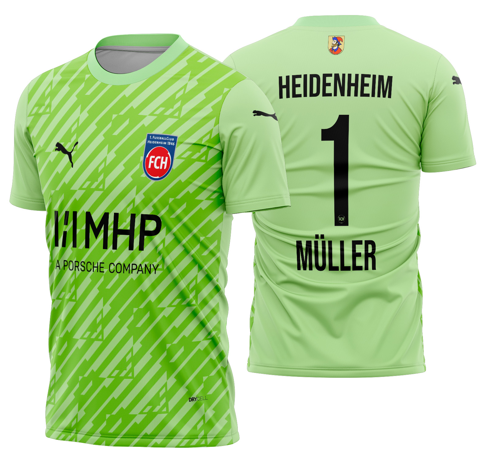 Arte vetor camisa 1. FC Heidenheim Goleiro 2023-24