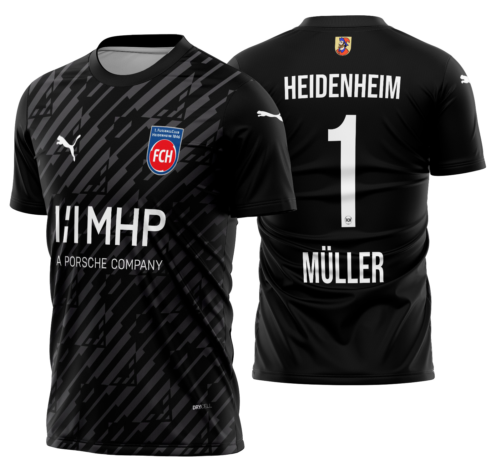 Arte vetor camisa 1. FC Heidenheim Goleiro II 2023-24