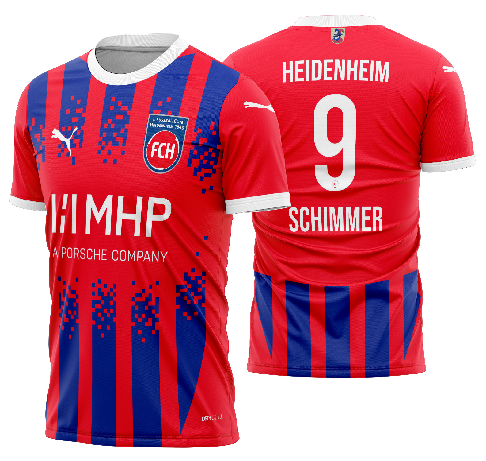 Arte vetor camisa 1. FC Heidenheim Local 2024-2025