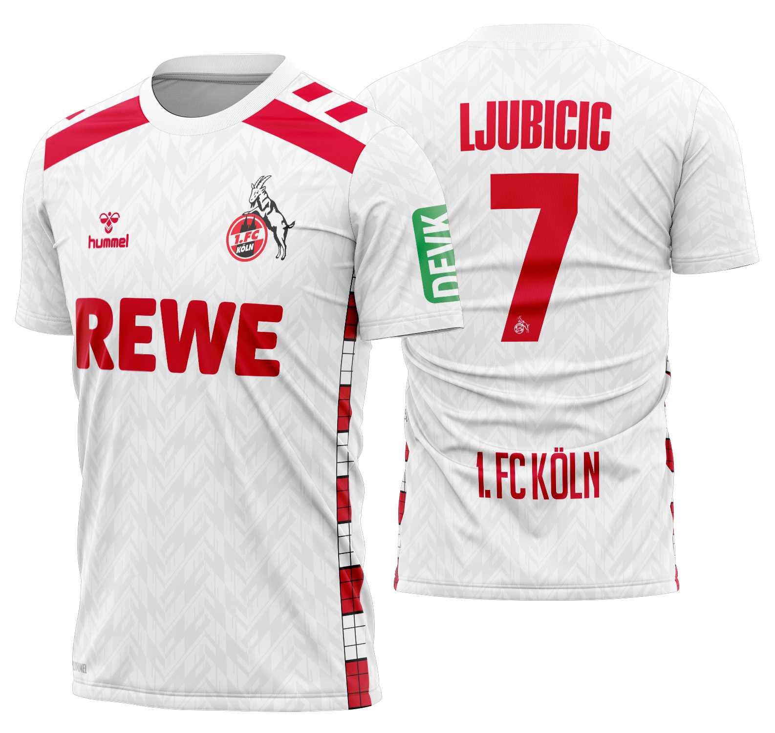 Arte vetor camisa 1. FC Köln Local  2024-2025