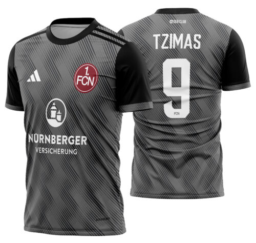Arte vetor camisa 1. FC Nürnberg Alternativa 2024-2025