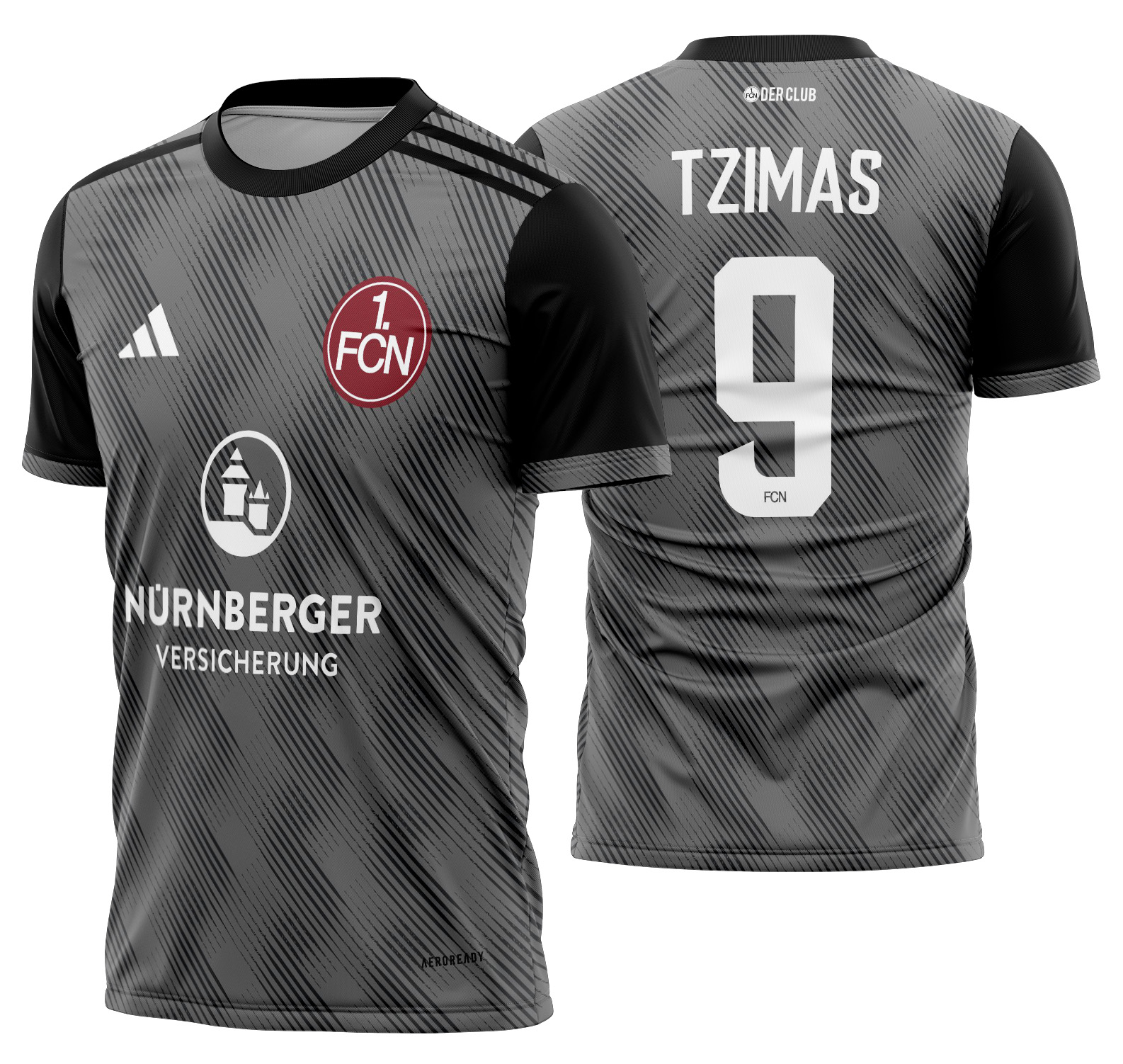 Arte vetor camisa 1. FC Nürnberg Alternativa 2024-2025