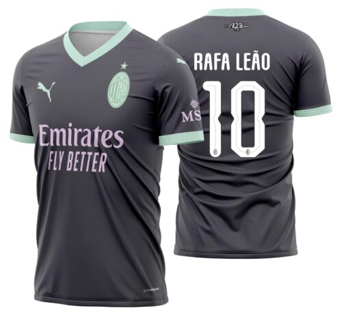 Arte vetor camisa AC Milan Alternativa 2024-2025