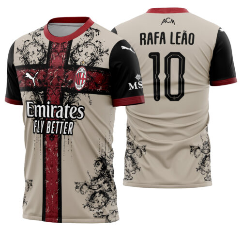 Arte vetor camisa AC Milan Concept 2025-26