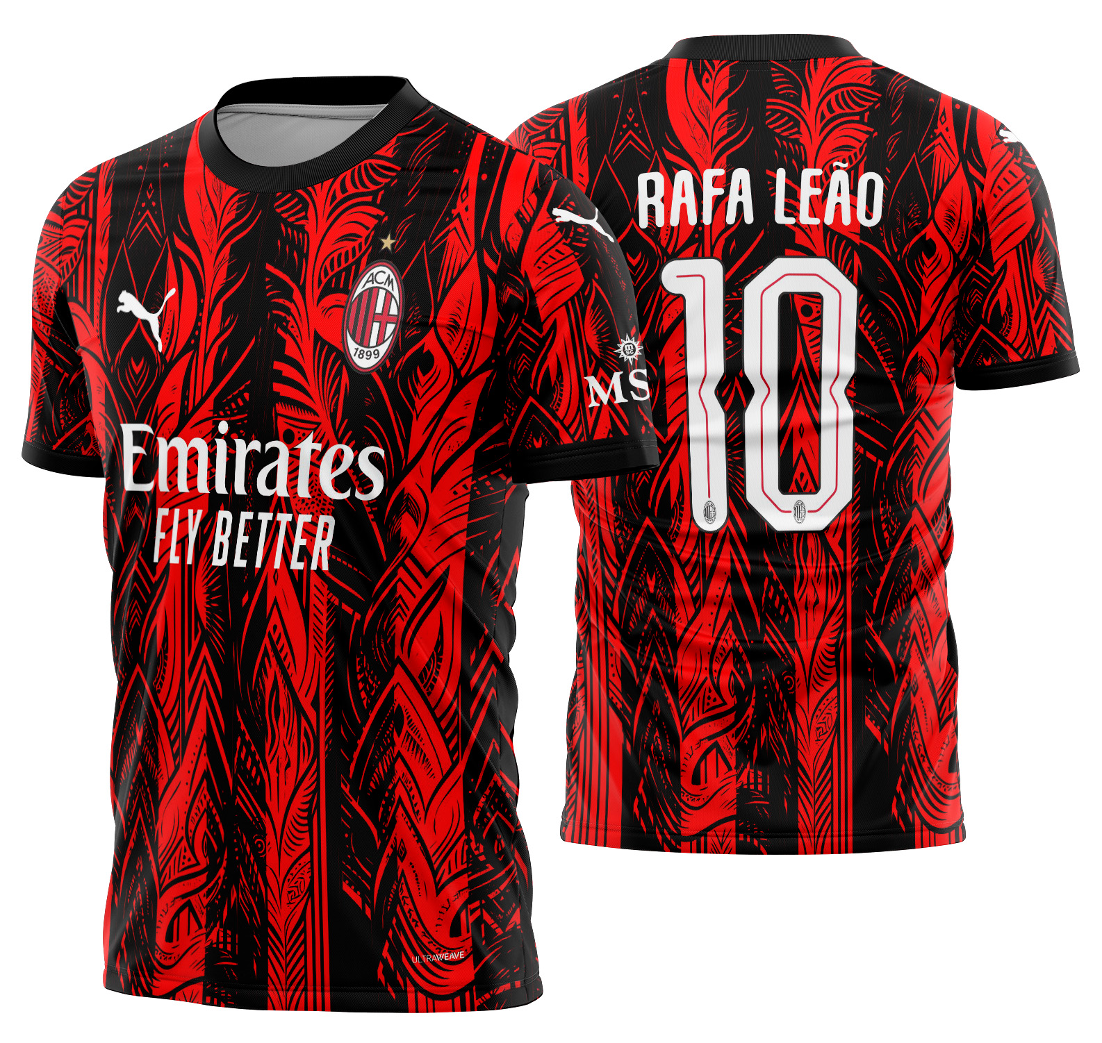 Arte vetor camisa AC Milan Concept 2025