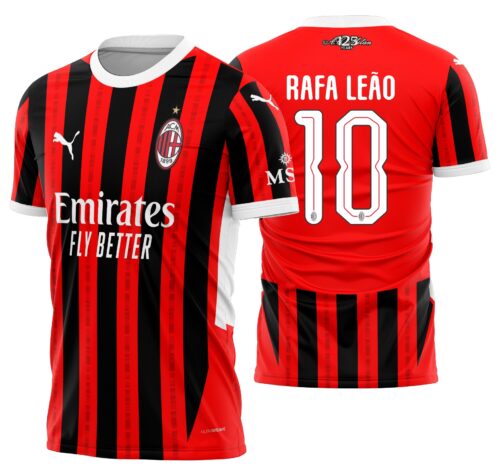 Arte vetor camisa AC Milan Local 2024-2025