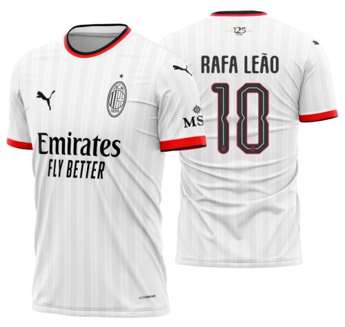 Arte vetor camisa AC Milan Visita 2024-2025