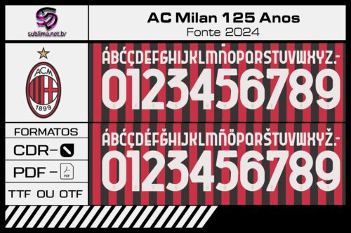 Fonte AC Milan 125 anos 2024 2025
