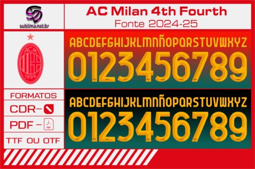 Fonte AC Milan Fourth 24-25
