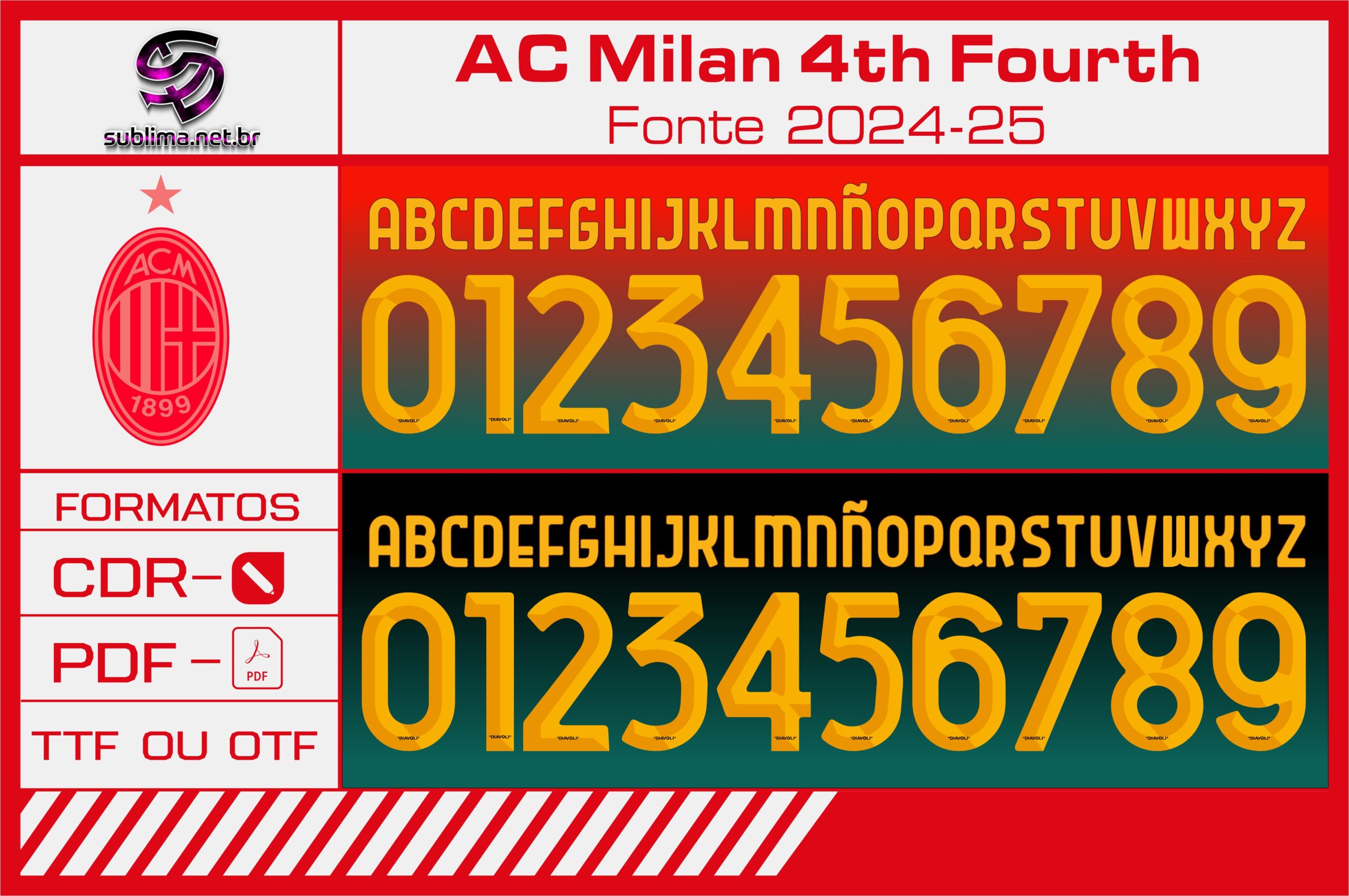 Fonte AC Milan Fourth 24-25