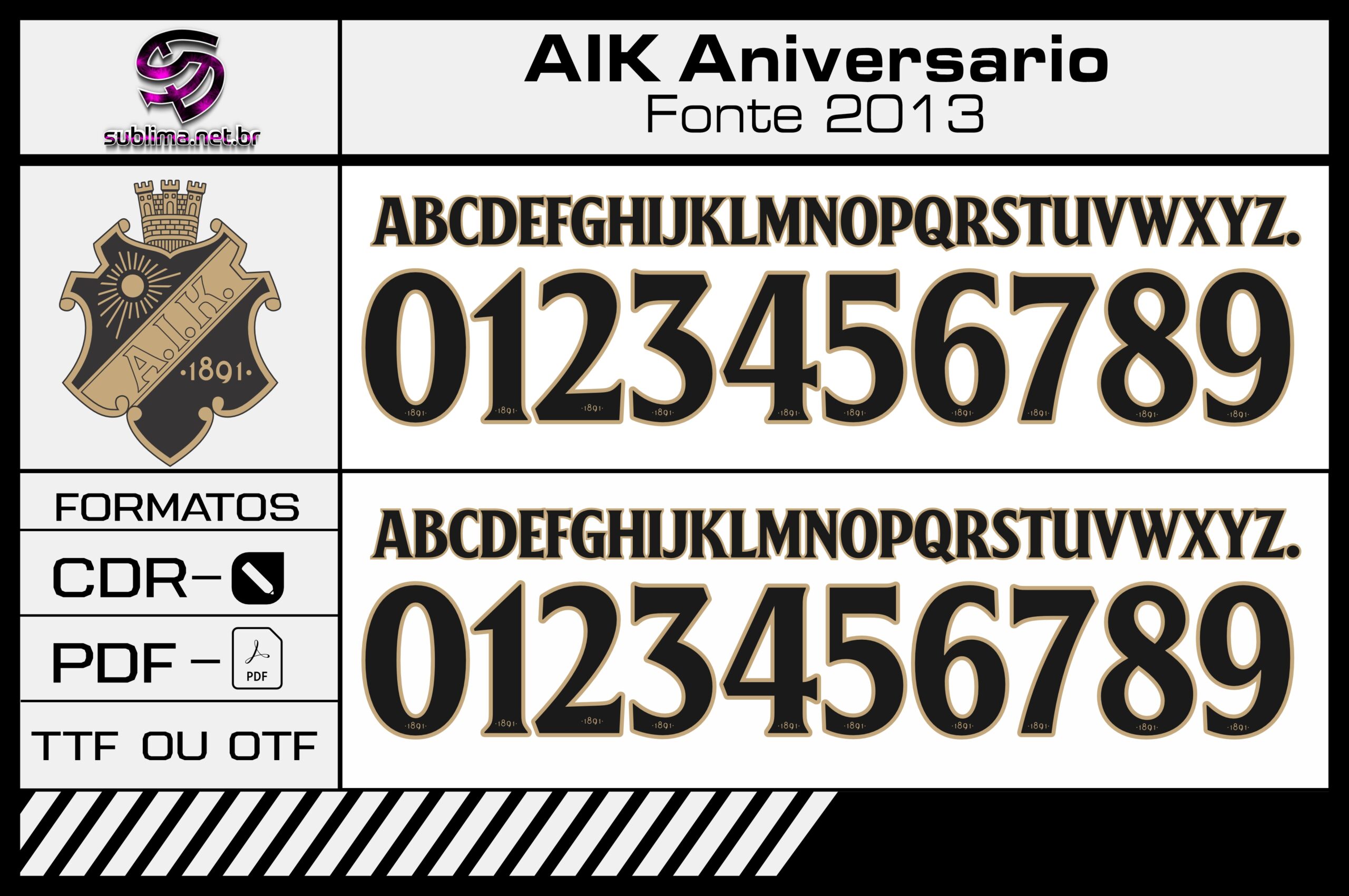 Fonte AIK Aniversario 2023