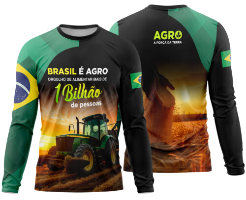 Arte estampa camisa Agro Mod-10