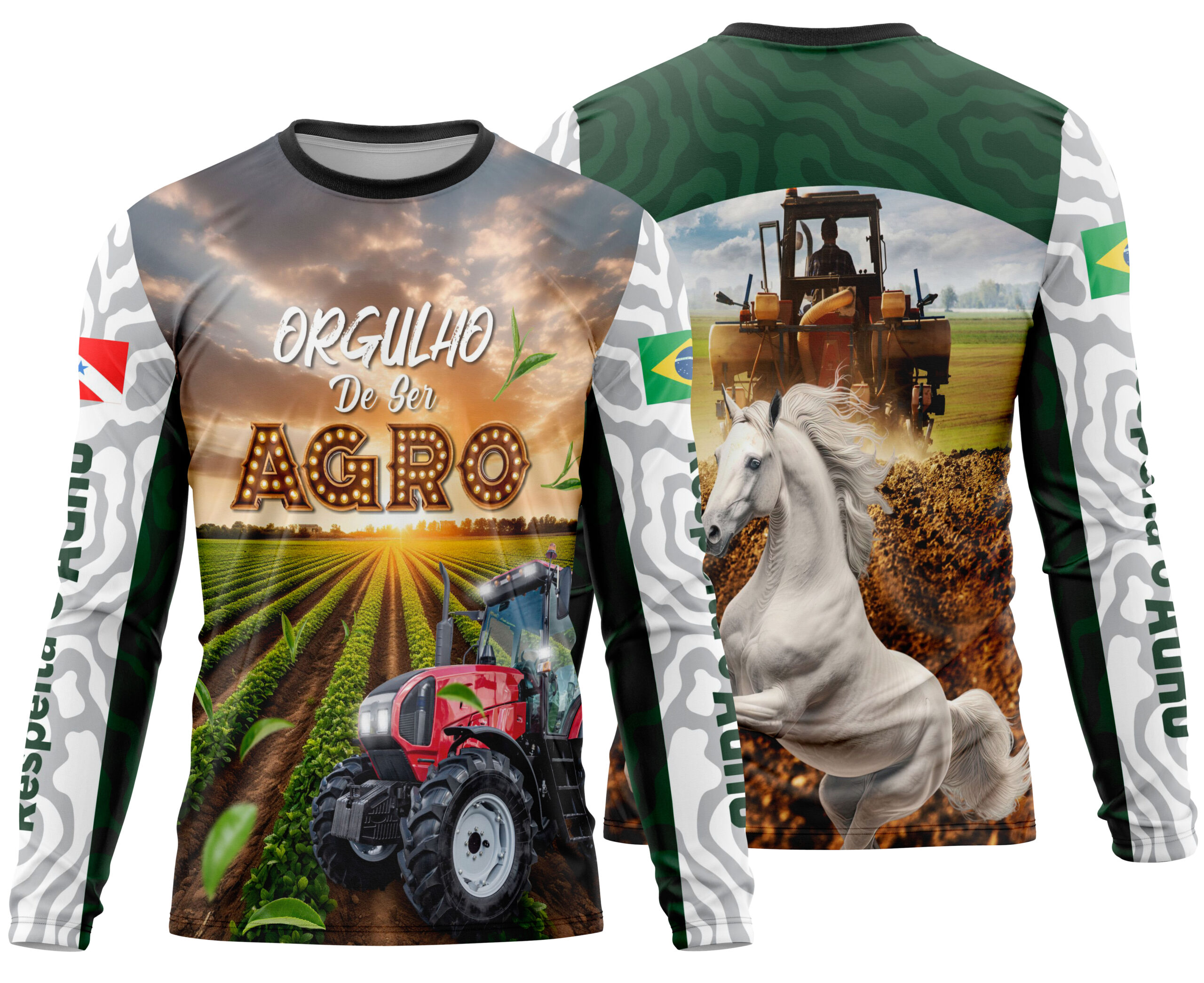 Arte estampa camisa Agro Mod-12