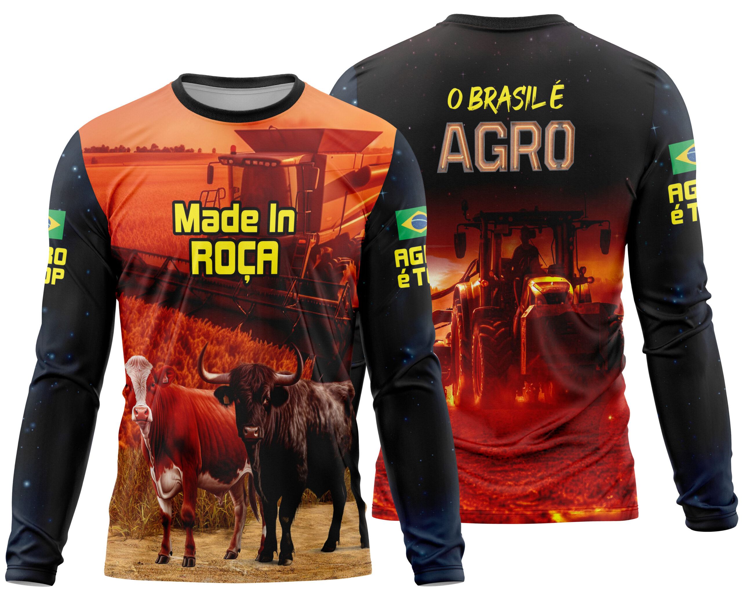 Arte estampa camisa Agro Mod-14