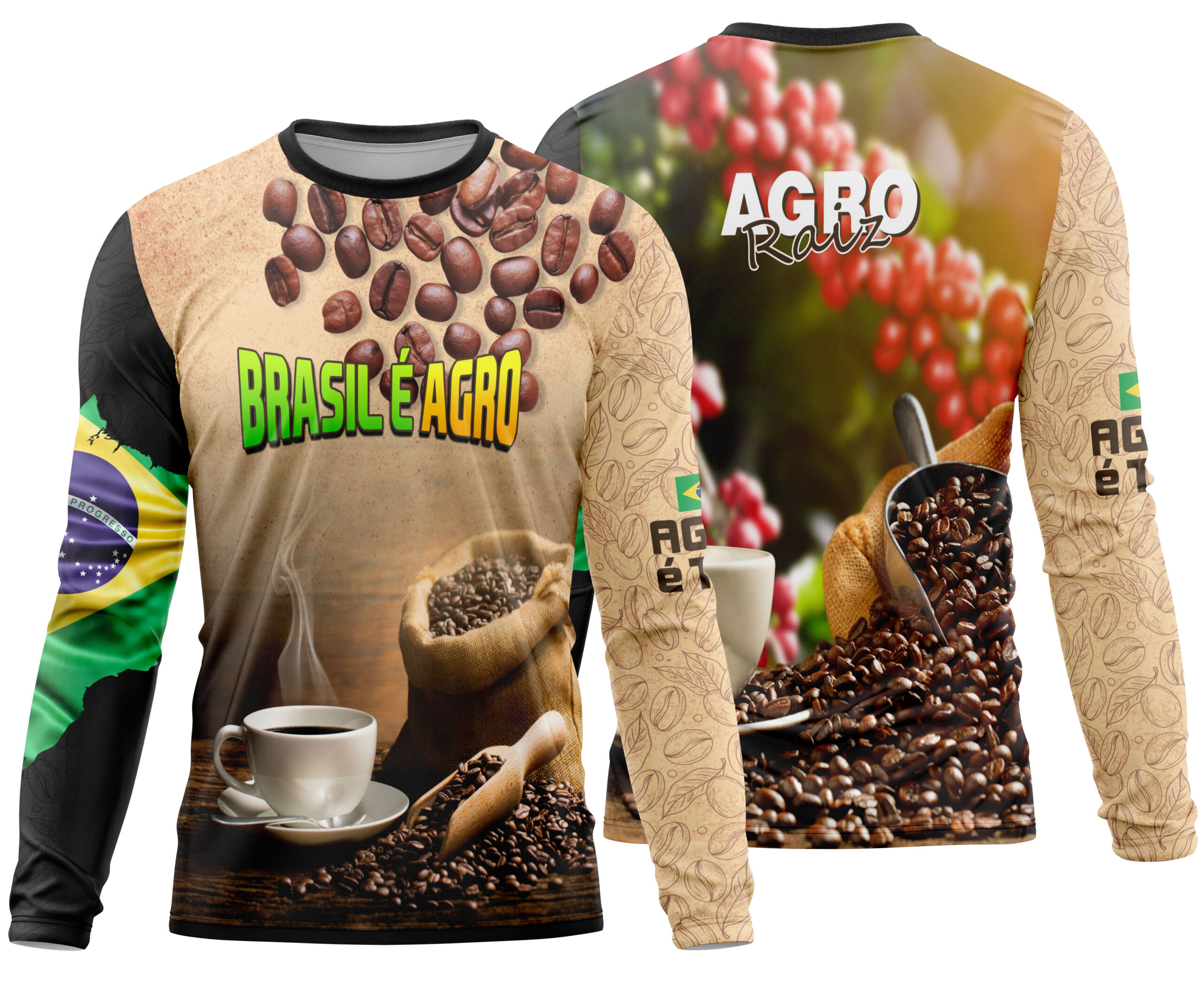 Arte estampa camisa Agro Mod-15