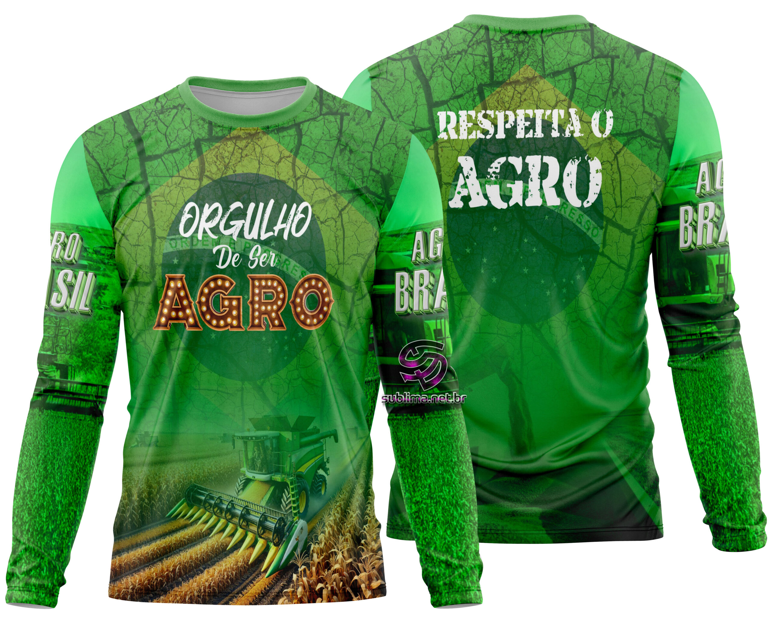 Arte estampa camisa Agro Mod-18