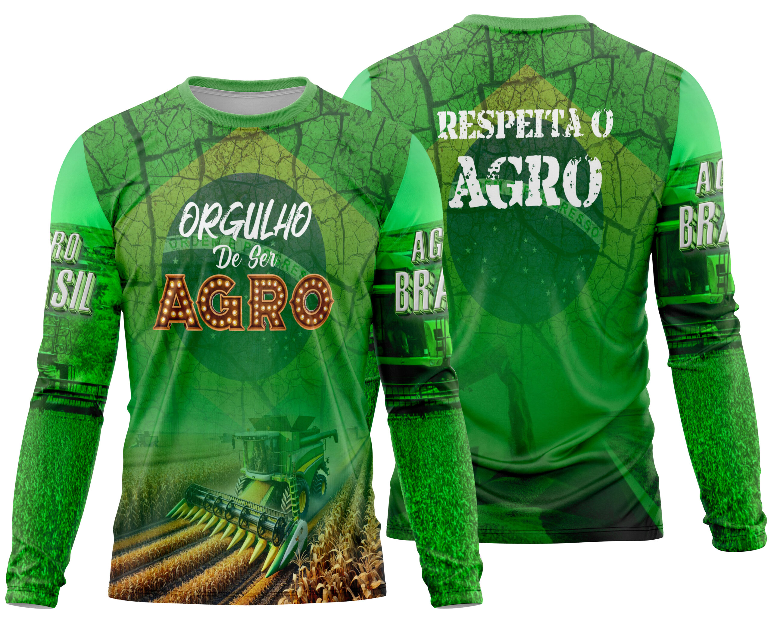 Arte estampa camisa Agro Mod-18