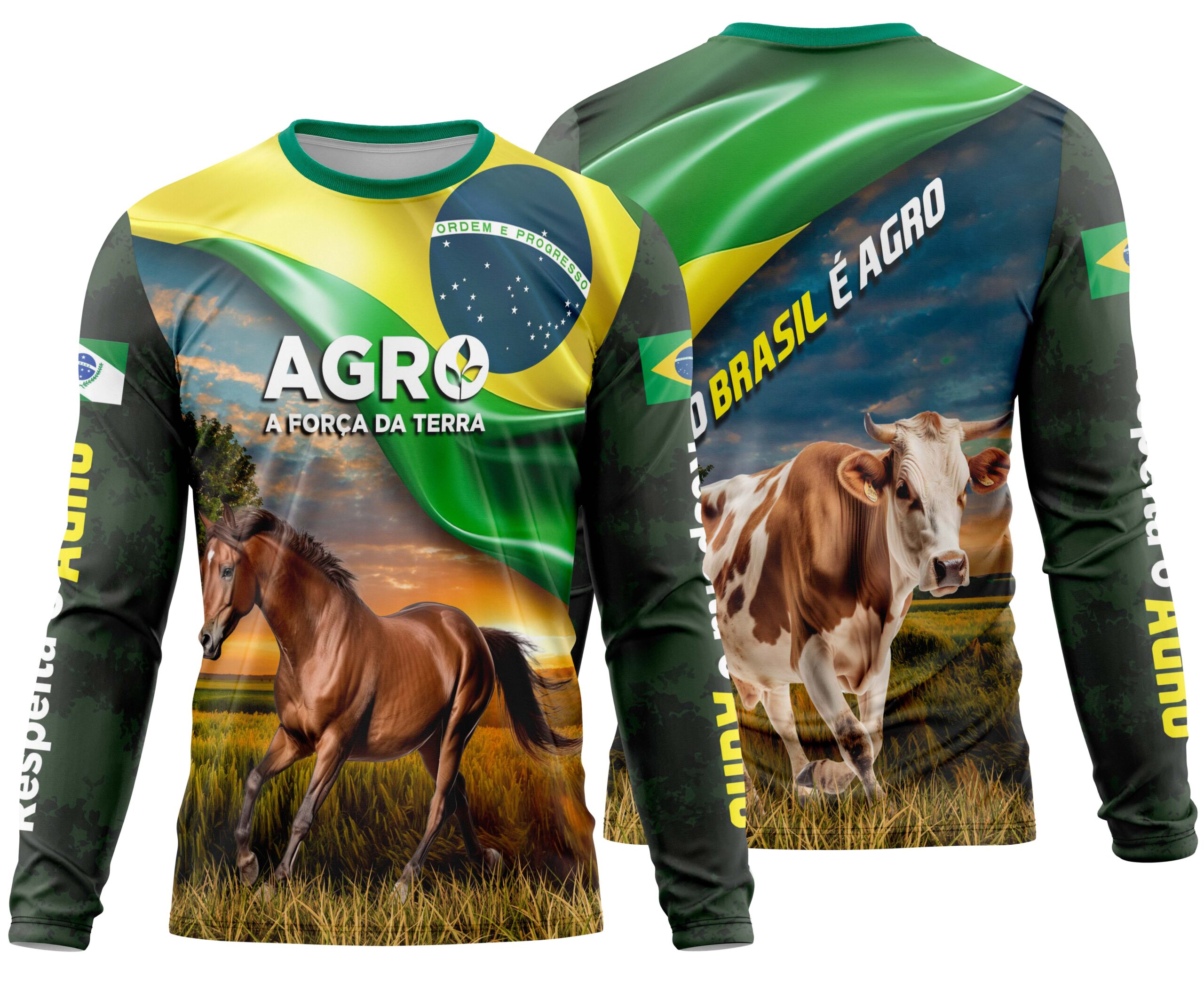 Arte estampa camisa Agro Mod-7