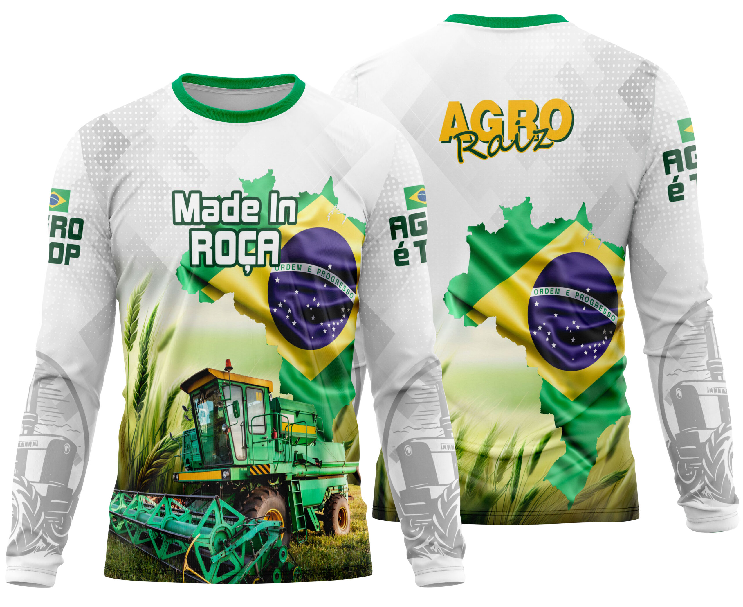 Arte estampa camisa Agro Mod-9