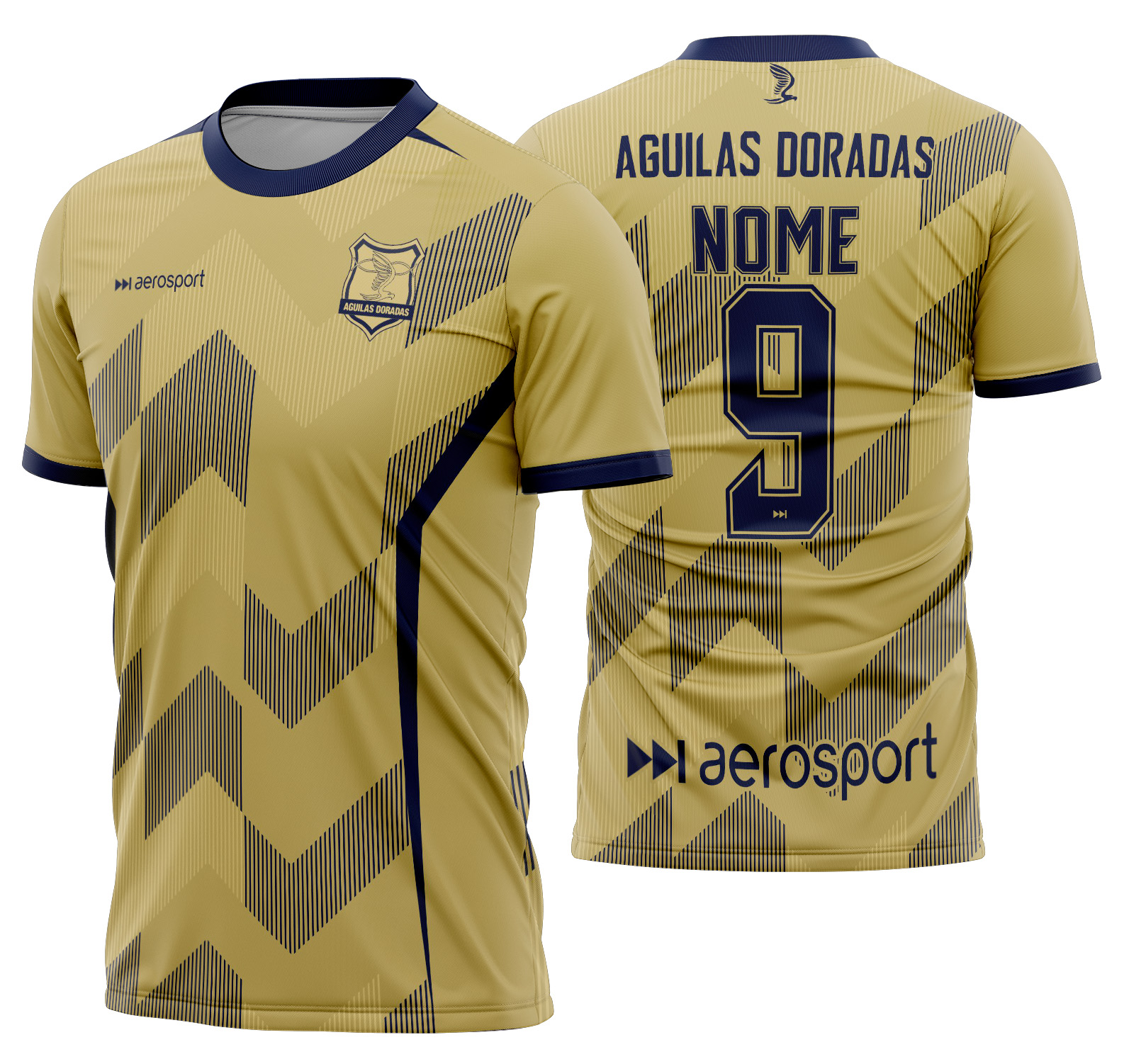 Arte Vetor Camisa Aguilas Doradas Local 2025