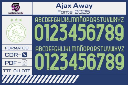 Fonte Ajax Away 2025