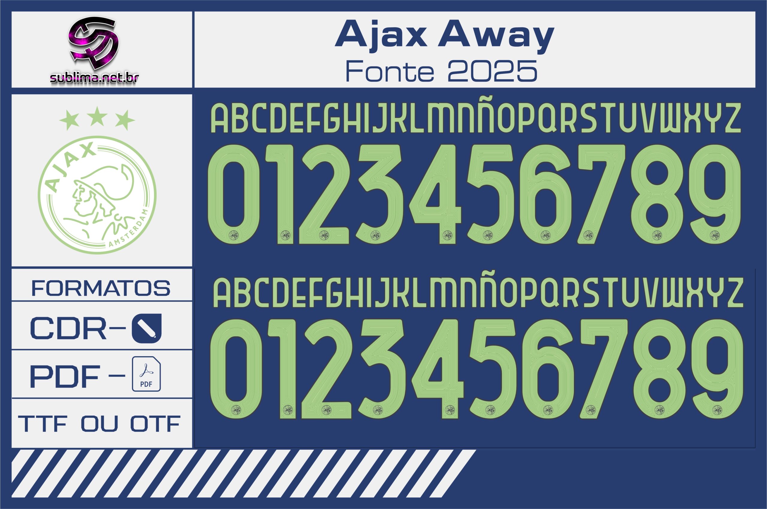 Fonte Ajax Away 2025