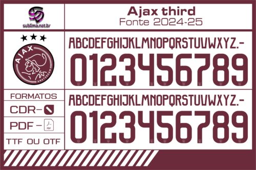 Fonte Ajax third 2024-25