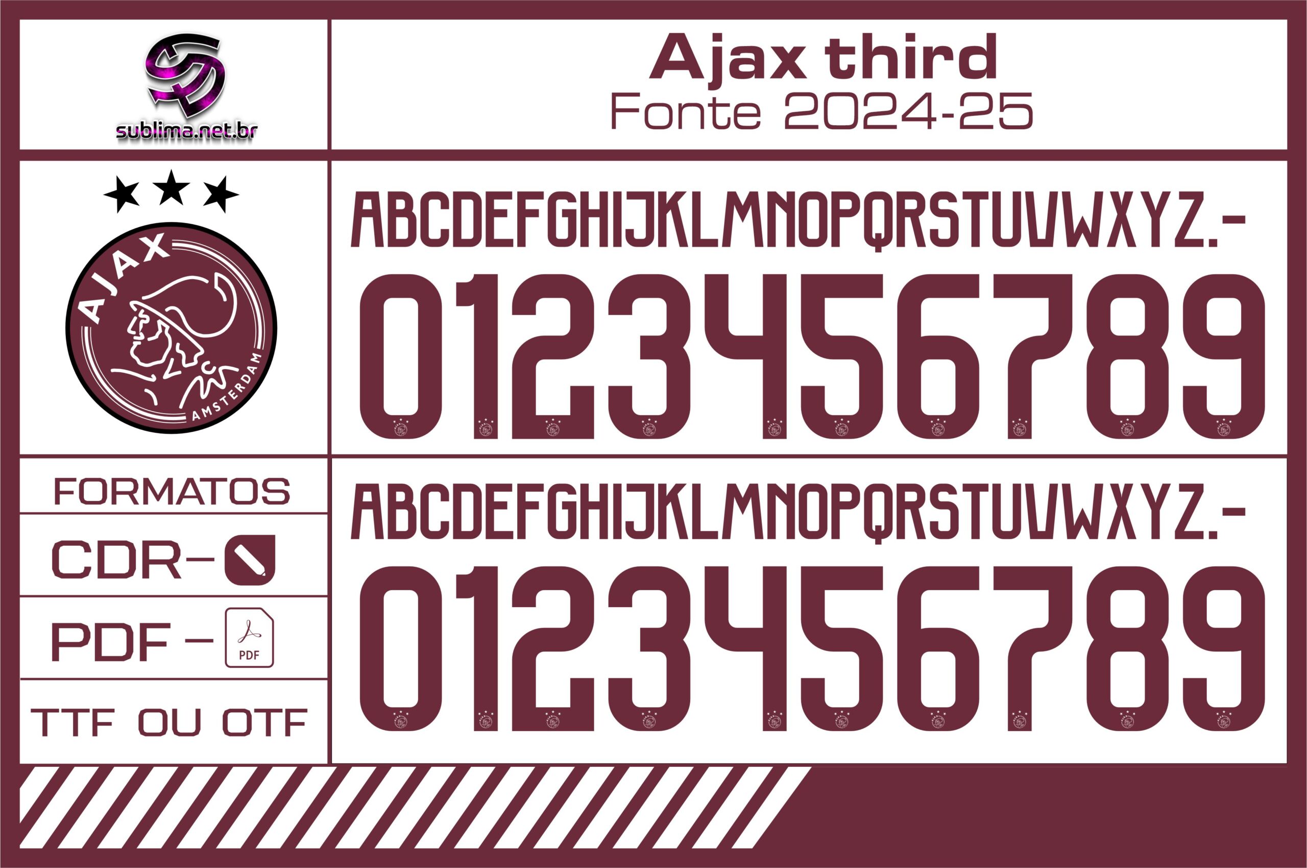 Fonte Ajax third 2024-25