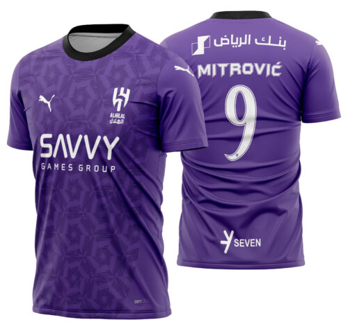 Arte vetor camisa Al-Hilal Alternativa 2024-2025