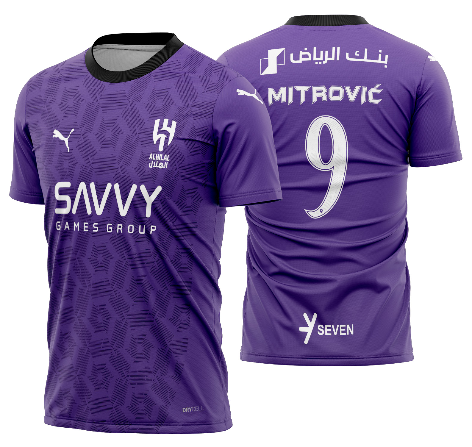 Arte vetor camisa Al-Hilal Alternativa 2024-2025