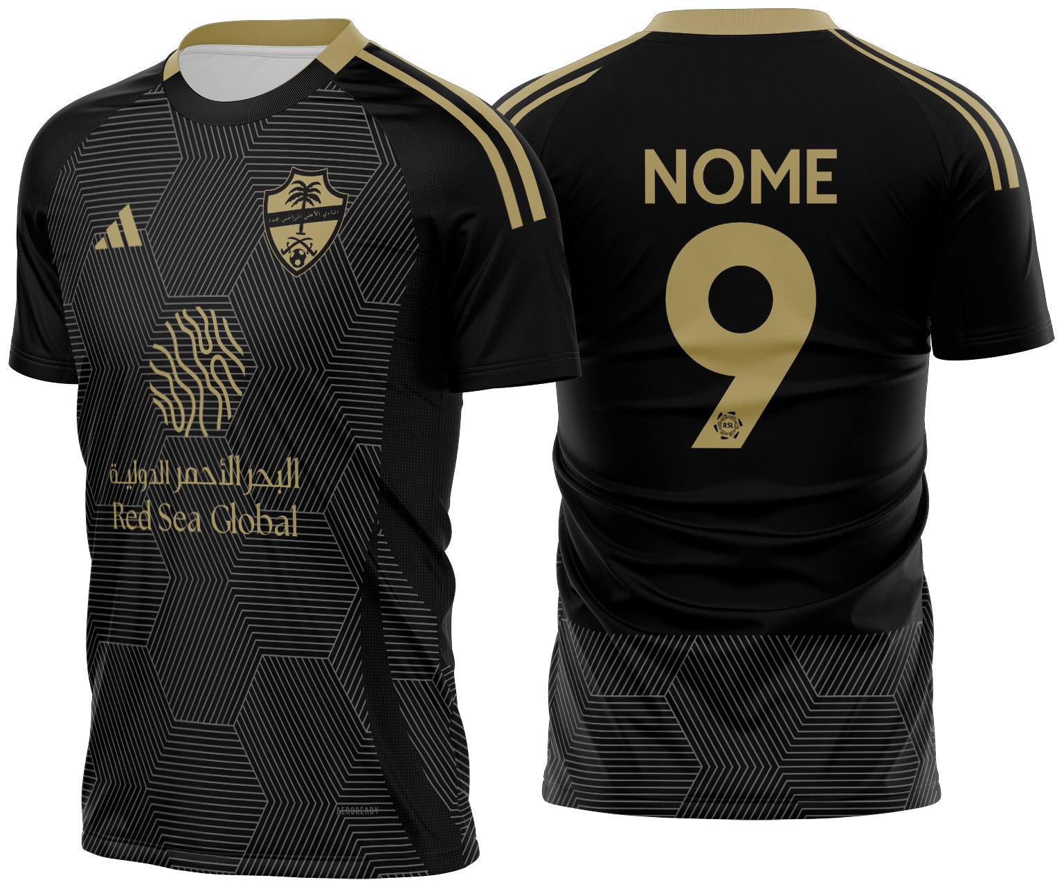 Arte vetor camisa Al Ahli Alternativa 2024-2025