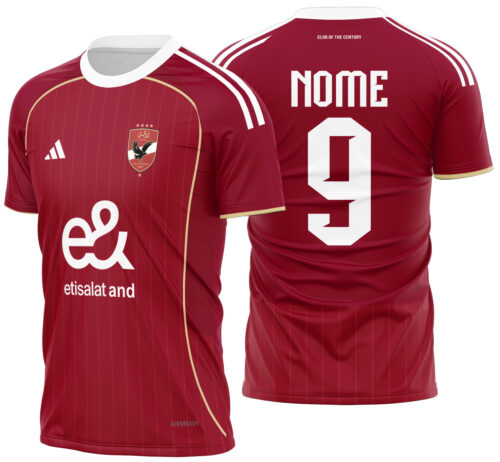 Arte Vetor Camisa Al Ahly Local 2025-2026