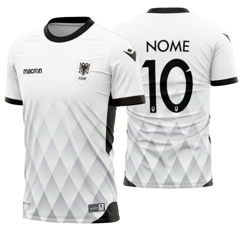 Arte vetor camisa Albânia Visita 2017