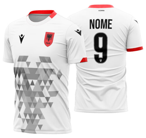 Arte vetor camisa Albânia Visita 2021