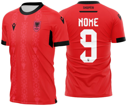 Arte vetor camisa Albania Local 2024-2025