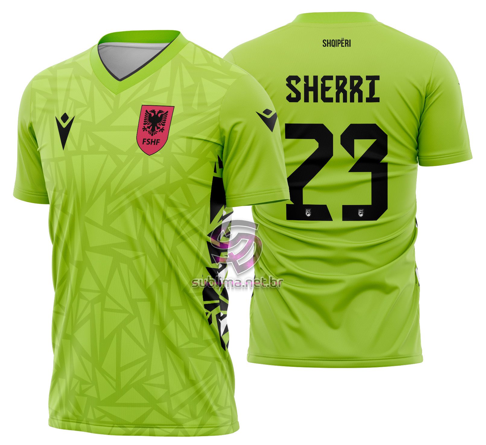Arte vetor camisa Albânia Goleiro 2024-2025