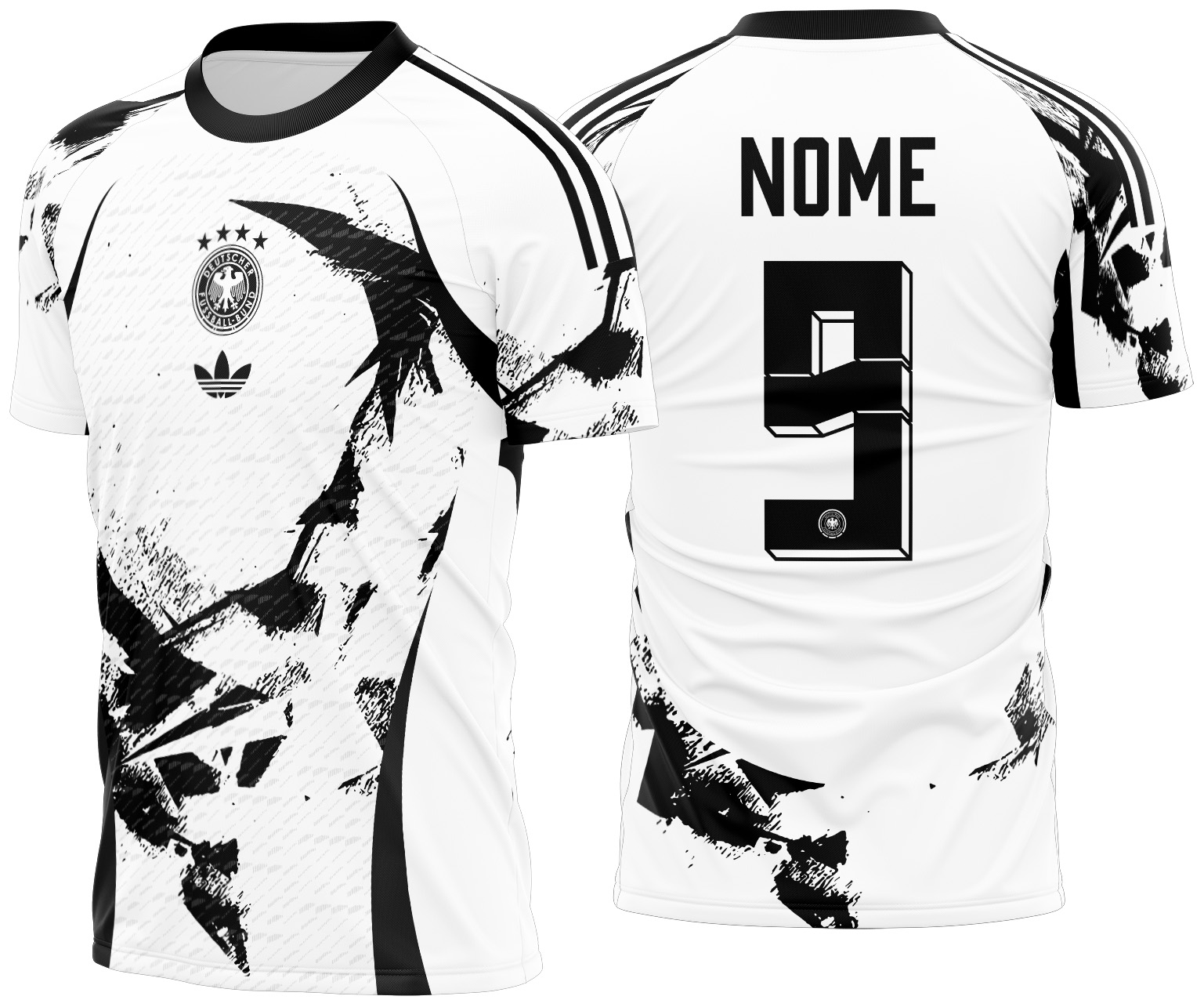 Arte vetor camisa Alemanha 2024 Conceito Grunge