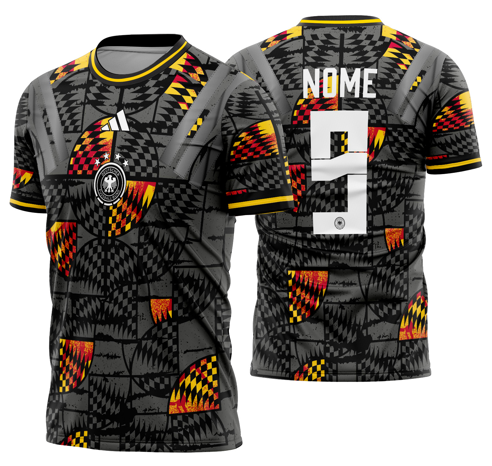 Arte vetor camisa Alemanha Poker Drift Conceito