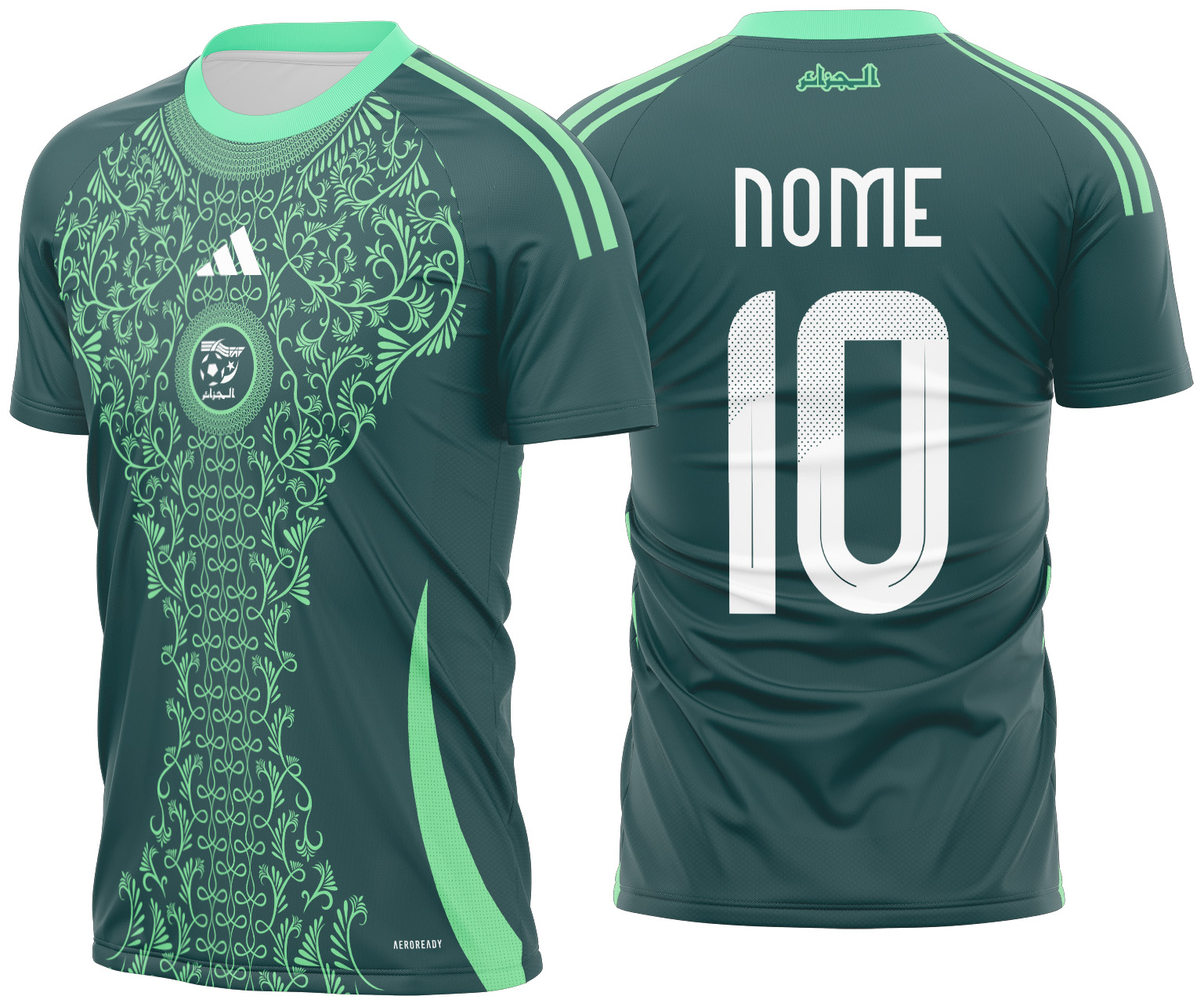 Arte vetor camisa Algeria Visita 2024