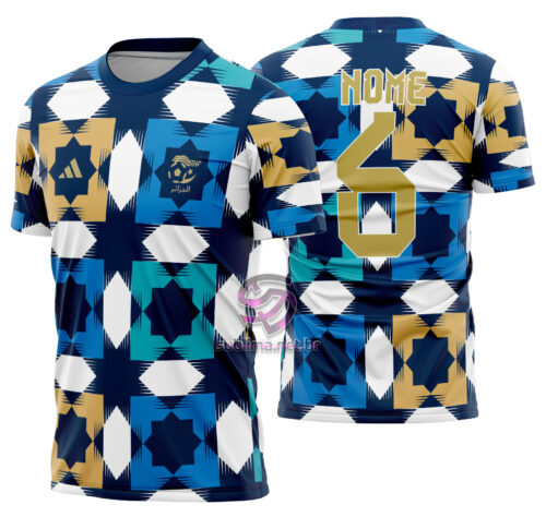 Arte vetor camisa Algeria Pré-Jogo 2022-2023