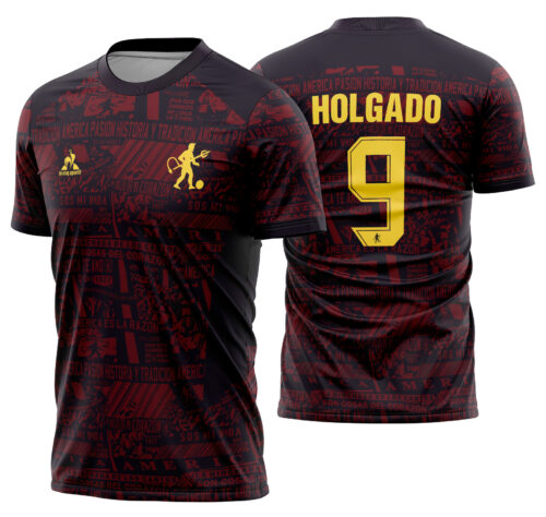 Arte vetor camisa América Cali Alternativa 2024-2025