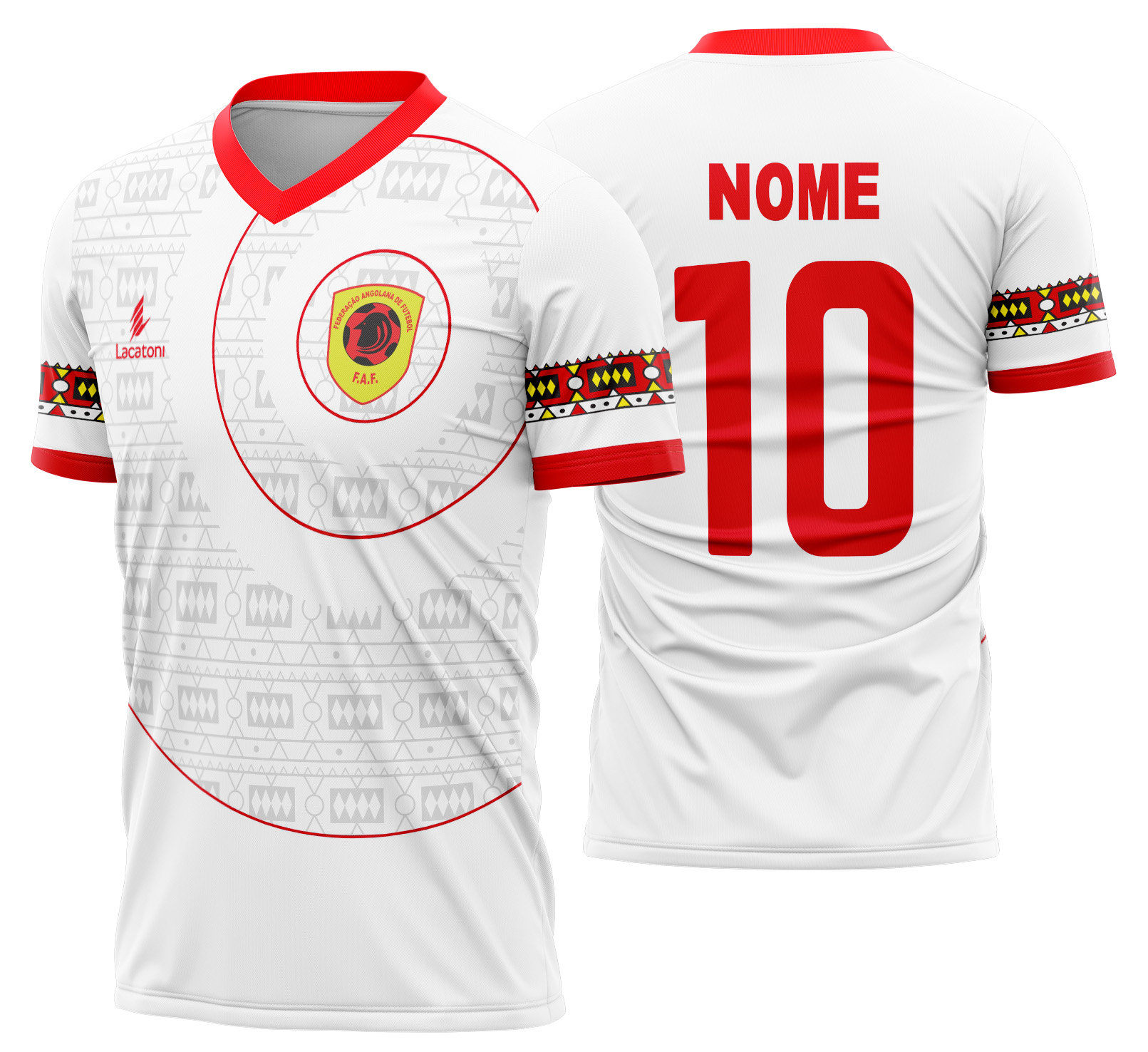 Arte vetor camisa Angola Visita 2019