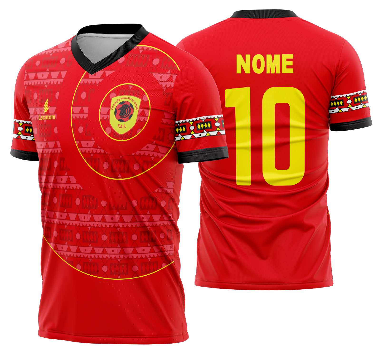 Arte vetor camisa Angola local 2019