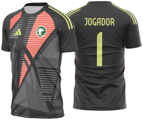 Arte vetor camisa Arabia Saudita Goleiro 2024