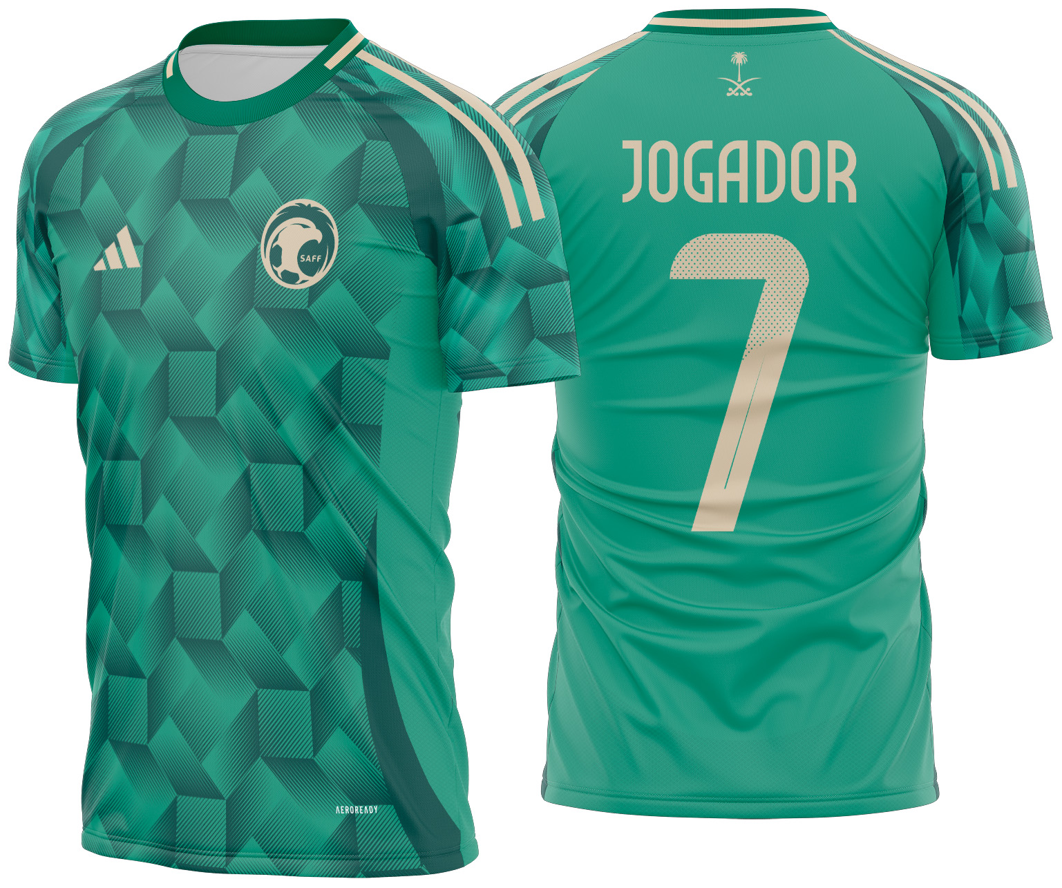 Arte vetor camisa Arabia Saudita Local 2024