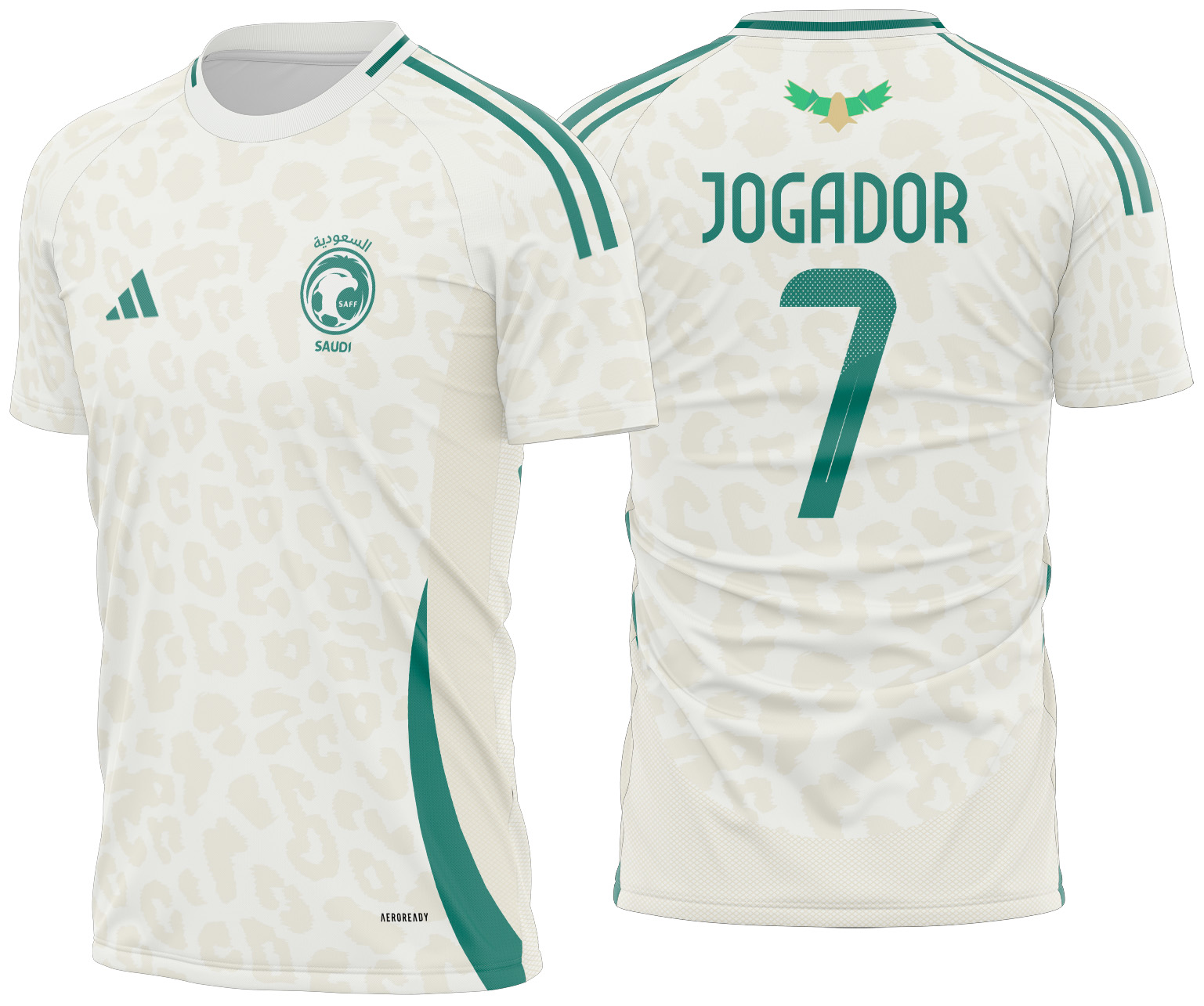 Arte vetor camisa Arabia Saudita Visita 2024
