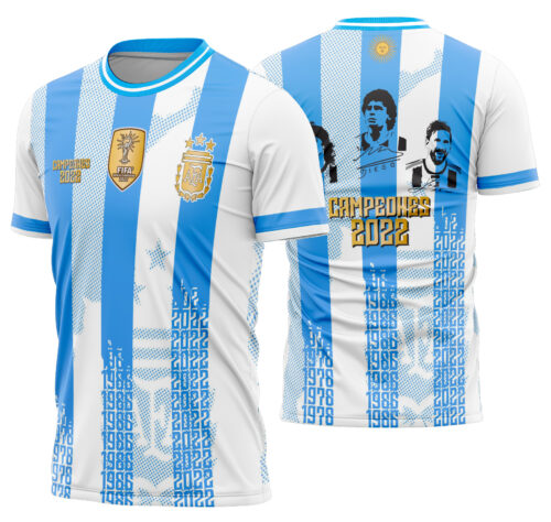 Arte vetor camisa Argentina Campeões homenagem 2022
