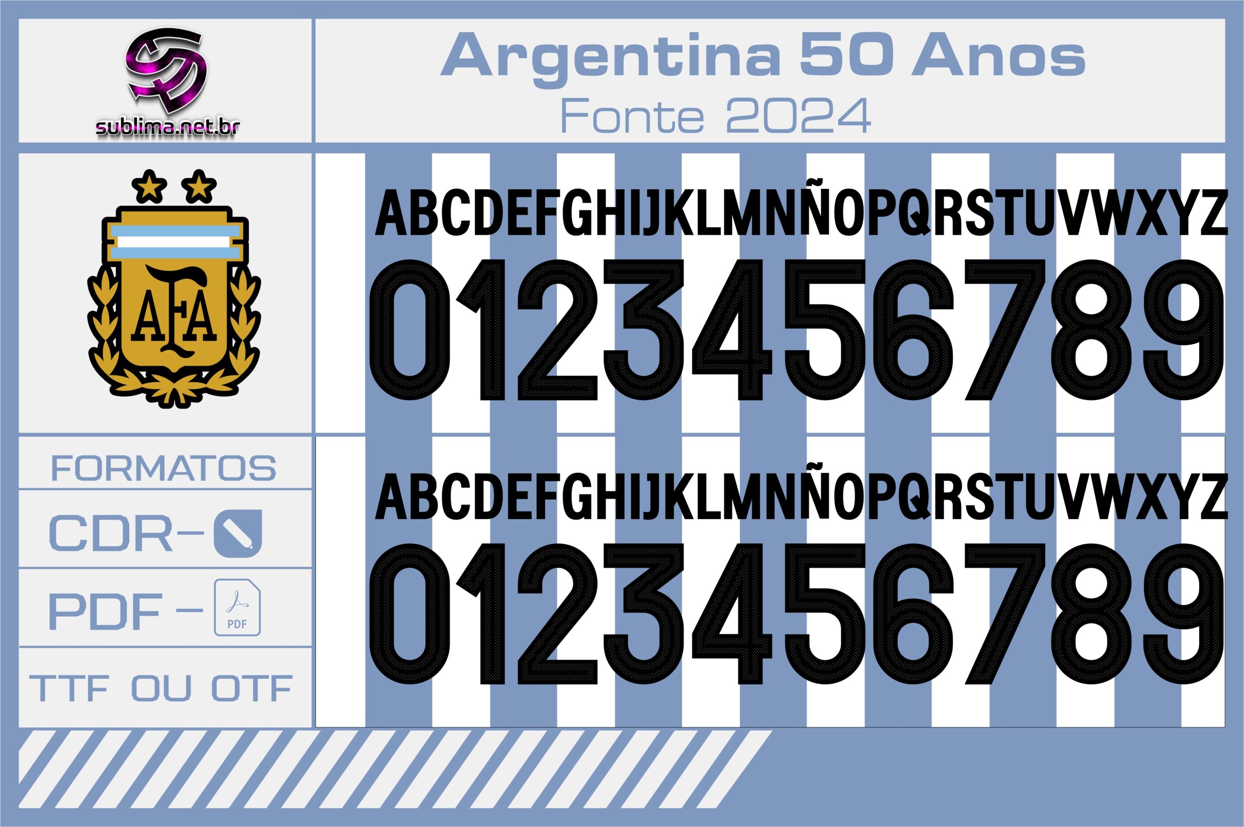 Fonte Argentina 50 anos 2024