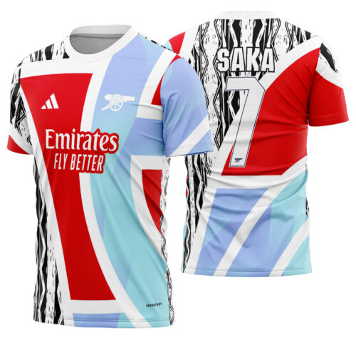 Arte vetor camisa Arsenal Pré-jogo 2024-2025