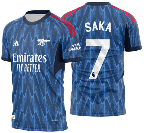 Arte Vetor Camisa Arsenal Visita 2025-2026